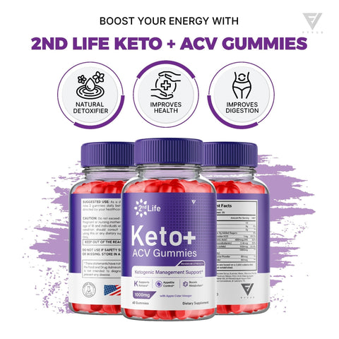 2nd Life Keto + ACV Gummies