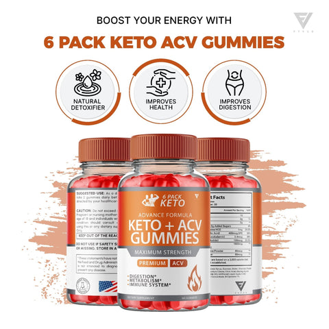 6 Pack Keto + ACV Gummies