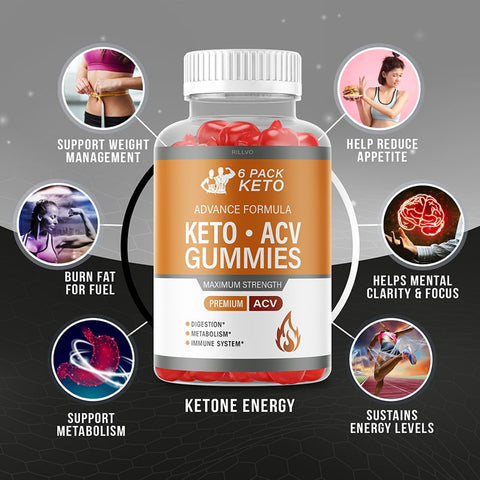 6 Pack ACV Keto Gummies