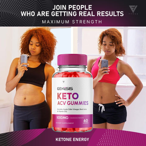 Genesis Keto ACV Gummies - Apple Cider Vinegar, Beet Juice, and Vitamin B12